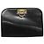 Borsa a spalla in pelle nera e oro Gancini Chain di Salvatore Ferragamo Auth bs22402 Noir Doré - vue 13