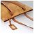 Autre Marque PRIMA CLASSE Borsa a Mano Pelle PVC Beige Marrone oro Auth am7609 D'oro - vista 6