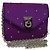 Céline Borsa a spalla a catena CELINE in nylon viola Auth BA204 Porpora