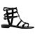 Sandali Chanel in pelle nera Nero