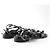 Sandali Chanel in pelle nera Nero - vista 3