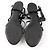 Sandali Chanel in pelle nera Nero - vista 4