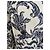 Abrigo La Fée Maraboutée Jacquard Floral Azul Beige - vista 4