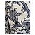 Abrigo La Fée Maraboutée Jacquard Floral Azul Beige - vista 9