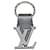 Louis Vuitton Black Leather LV Initials Key Holder Metal  ref.2065732