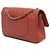 Chanel Arancione Medio Classico Chevron Pelle di Agnello Doppio - vista 2