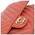 Chanel Arancione Medio Classico Chevron Pelle di Agnello Doppio - vista 8