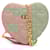 Dior Pink Calfskin Cannage Dioramour Caro Heart Pouch With Chain Leather Pony-style calfskin  ref.2065866