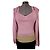 Valentino Top e Colete de Seda Cashmere e Algodão Rosa Dourado
