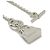 Hermès Pendente collana Birkin Amuleto Hermes Argento - vista 5