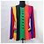 Chaqueta vintage a rayas arcoíris Moschino 1991 Multicolor - vista 5