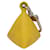 LOUIS VUITTON Charm metal Yellow LV Auth SW064  - view 2