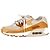 Sneakers Nike Air Max 90 in nylon e pelle caramello Marrone Rosso - vista 4