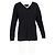V-Ausschnitt Pullover aus schwarzem Kaschmir von Theory - Ansicht 4