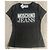 Camiseta Moschino Jean de algodón negro con logo Blanco - vista 2