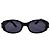 Occhiali da sole Gucci neri con logo argento GG2417 Nero - vista 2