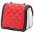 Chanel Rosso Mini Quadrato in Pelle di Agnello Grafica Borsa a Spalla - vista 2