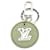 Louis Vuitton Silver LV Circle Eyelet Key Chain Silvery Red Leather Metal  ref.2066744