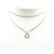 Collana Pendente D Logo in Cristallo con Doppia Catena Argento Dior - vista 6