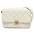 Chanel Bianco Piccolo Caviar Trapuntato Catena Melody Flap Crudo