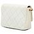 Chanel Bianco Piccolo Caviar Trapuntato Catena Melody Flap Crudo - vista 2
