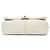 Chanel Bianco Piccolo Caviar Trapuntato Catena Melody Flap Crudo - vista 3