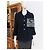 Chanel Neue CC-Buttons Schwarze Tweedjacke - Ansicht 2