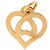 NUEVE COLLAR O.J. PERRIN PENDIENTE CORAZÓN LEYENDAS DUO DUO10-02B ORO 18K NUEVO