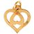 NUEVE COLLAR O.J. PERRIN PENDIENTE CORAZÓN LEYENDAS DUO DUO10-02B ORO 18K NUEVO - vista 2