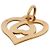 NUEVE COLLAR O.J. PERRIN PENDIENTE CORAZÓN LEYENDAS DUO DUO10-02B ORO 18K NUEVO - vista 3