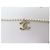 NUOVO COLLIER CHANEL LOGO CC 2024 IN PERLE E METALLO DORATO D'oro - vista 5