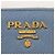 Prada Bi-Fold Geldbörse aus hellblauem Saffiano - Ansicht 8