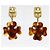 Orecchini a clip a forma di cuore Chanel Coco Mark Marrone - vista 3
