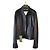 CHAQUETA DE CUERO BIKER GUCCI. Negro