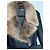 Abrigo Joseph de lana negra con cuello de piel de castor Negro - vista 6