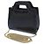 Borsa Micro Mini Gancini Wanda di Salvatore Ferragamo Nero - vista 2