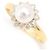 & Other Stories Anello design fiore in perla e diamante in oro giallo K18 Nina Ricci D'oro