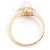 & Other Stories Anello design fiore in perla e diamante in oro giallo K18 Nina Ricci D'oro - vista 3