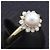 & Other Stories Anello design fiore in perla e diamante in oro giallo K18 Nina Ricci D'oro - vista 9