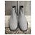 Stivaletti Robert Clergerie Grigio Pelle e Tweed - vista 2