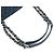 Bolso de compras chic de caviar iridiscente acolchado azul Chanel Azul oscuro - vista 12