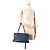 Bolso de compras chic de caviar iridiscente acolchado azul Chanel Azul oscuro - vista 13