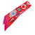 Hermès Red Festival Des Amazones Silk Twilly Scarf Cloth  ref.2070096