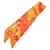 Hermès Orange Festival Des Amazones Silk Twilly Scarf Cloth  ref.2070128