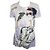 Camiseta estampada com o logo da Chanel Coco Chanel - Usada Multicor