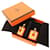 Hermès Hermes As de Coeur Swift Metal Gold Red Y Stamp Earrings Golden  - view 3