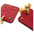 Hermès Hermes As de Coeur Swift Metal Gold Red Y Stamp Earrings Golden  - view 8