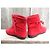 Autre Marque Botines de ante rojo Roja - vista 3