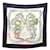 Écharpe en soie Hermès noire et multicolore  ref.2070849