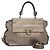 Borsa a mano in pelle Gancini Sofia di Salvatore Ferragamo 2way Argento Auth 101090